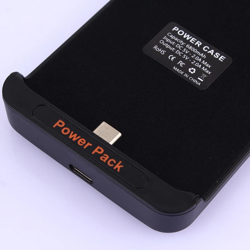 6800mAh Внешняя батарея резервного зарядного устройства чехол для смартфона Xiaomi Note