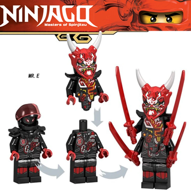 

NINJAGO MR. E Lloyd Nya Krux Kai Samurai X The Wei Snake Wu Vermin Building Bricks Toys Compatible With Lego 70643