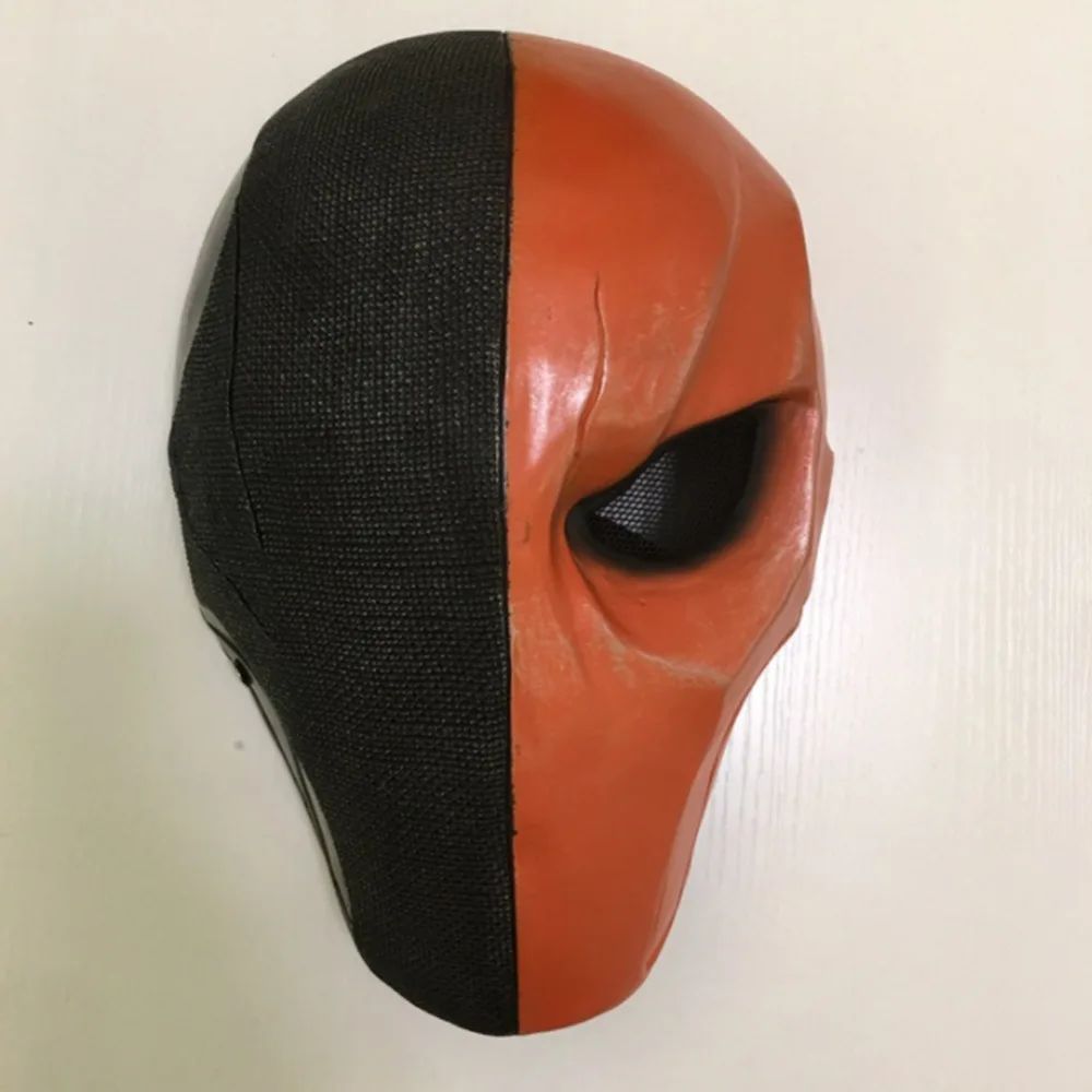 FancyCos Лига справедливости маска Deathstroke Слэйд Джозеф Вилсон маска Терминатора Косплей Шлем Хэллоуин Смола маска реквизит