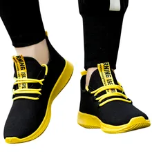 Мужская Нескользящая легкая обувь для бега; модная спортивная обувь из сетчатого материала для улицы; дышащие кроссовки на платформе с низким берцем для студентов