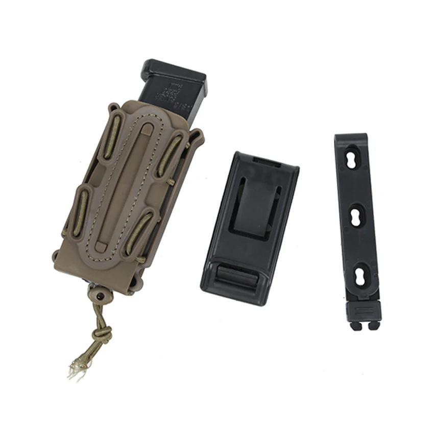 

Outdoor 9mm Soft Shell Tactical Single Clip Magazine Pouch TMC2779 BK/DE/FG Free Shipping