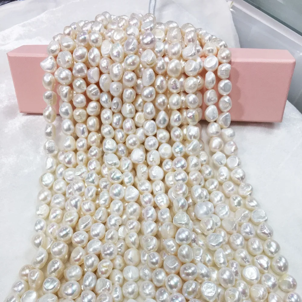 

Natural freshwater pearl beads high quality 36 cm perforated loose beads DIY ladies necklace bracelet jewelry production 11-12MM