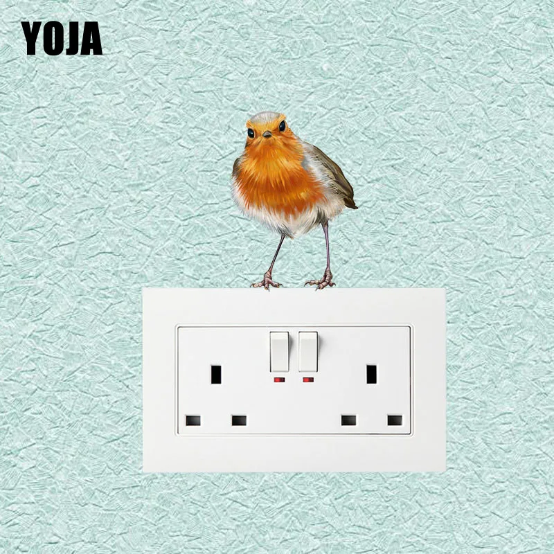 

YOJA Interesting Birds On The Branches Decor Wall Switch Sticker Living Room Bedroom Decals Personalized 10SS0428