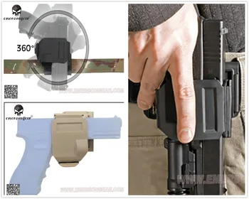 

CP models holster For GLOCK 17/22/23 Tactical Airsoft Paintball Hunting Shooting Roto Right-Handed Gun Clip Holster BK/TAN/FG