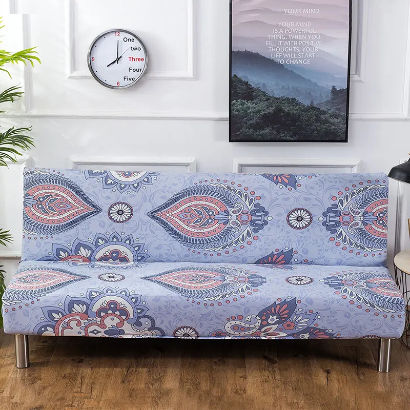 

Europe Colorful Printing Without Armrest Sofa Cover Slipcover Elastic Stretch All-inclusive Furniture Slipcovers Couch Cover