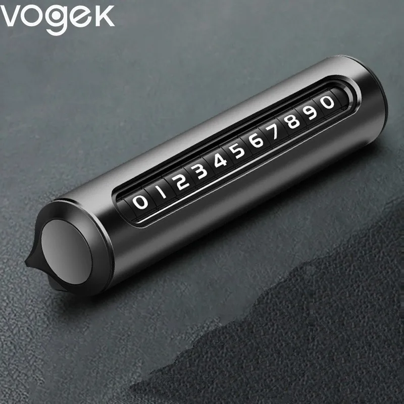 

Vogek Car Temporary Parking Card Phone Holder Scrolling Phone Number Easy to Disassemble Plate Auto Stickers Car-styling