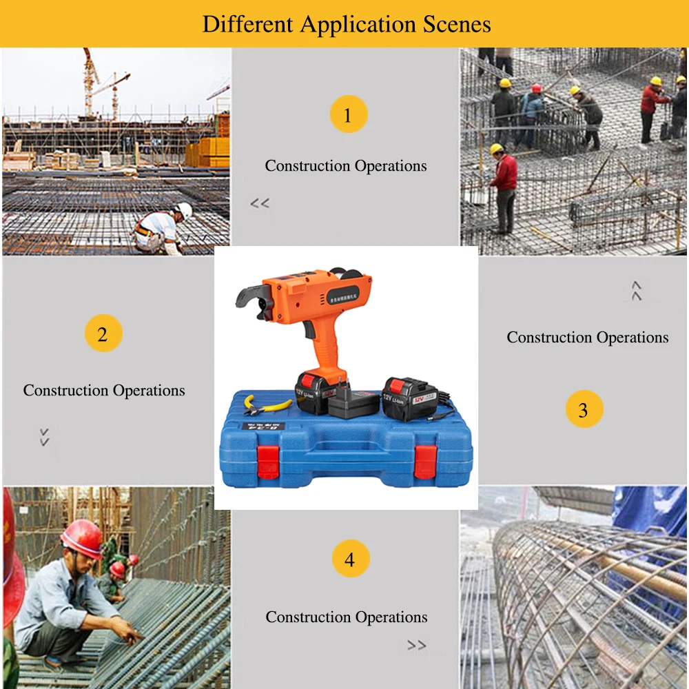 Rebar Tier Binding Machine 12V 3000mAh Automatic