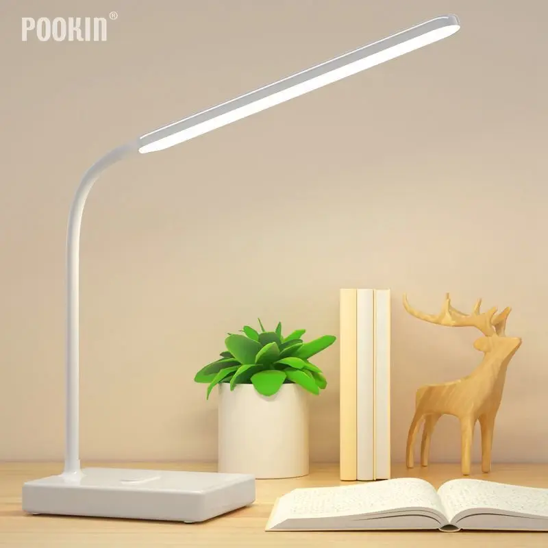  USB Rechargeable LED Foldable Desk Lamp Eye Protection Touch Dimmable Reading Table Lamp Led Light  - 33022456245