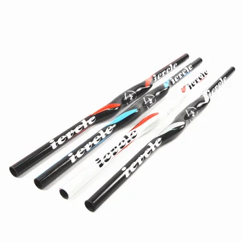 

2017 ievele New Mountain bike 3K full carbon fibre flat Horizontal carbon bicycle handlebar MTB bike parts 25.4/31.8*620-700mm