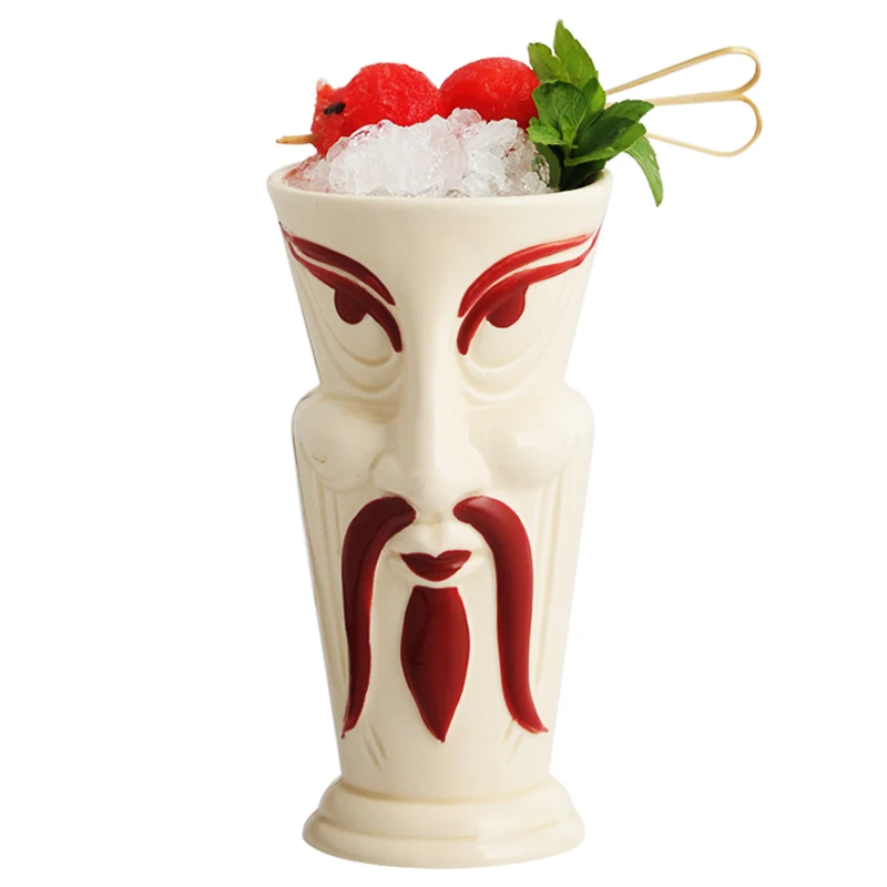 Японская самурая tiki бар керамическая кружка Гавайские Коктейльные стеклянные персональные тотемные Тики-бокалы