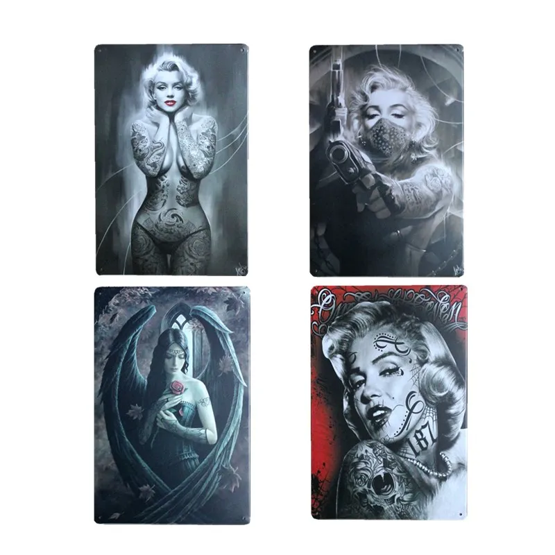 

Sexy Cover Girl Poster Retro Tin Signs Vintage Decorative Metal Plates Cafe Club Office Lounge Bar Plaque Wall Home Decor 20x30