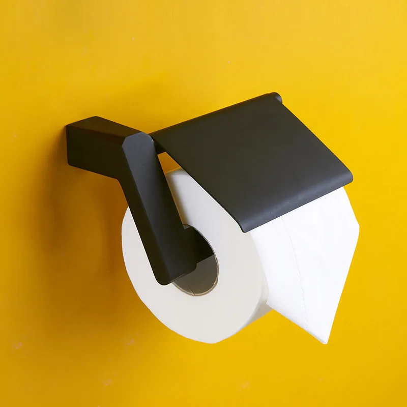 

Black Bathroom Accessories Set Stainless Steel Toilet Paper Holder Wall Hanging No Fading,paper Shelf barthroom Hardware Set