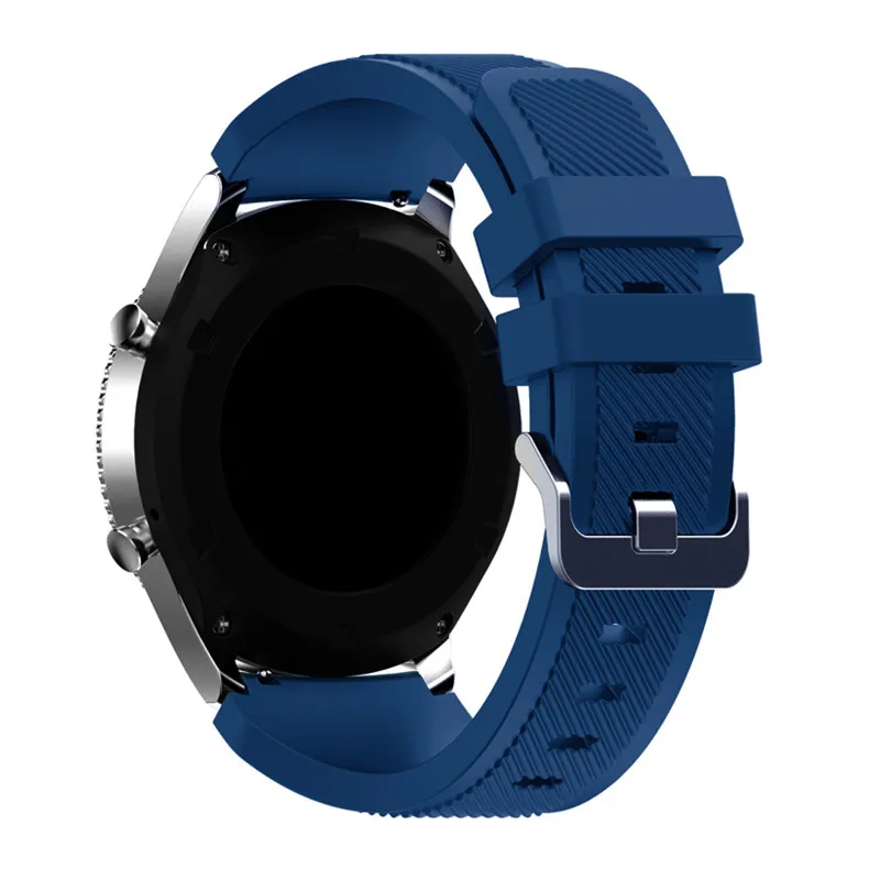 Galaxy watch 46 мм для samsung gear S3 Frontier amazfit bip huawei watch gt 2 ремешок 22 мм ремешок силиконовый браслет активный 2 46 - Цвет ремешка: Dark green