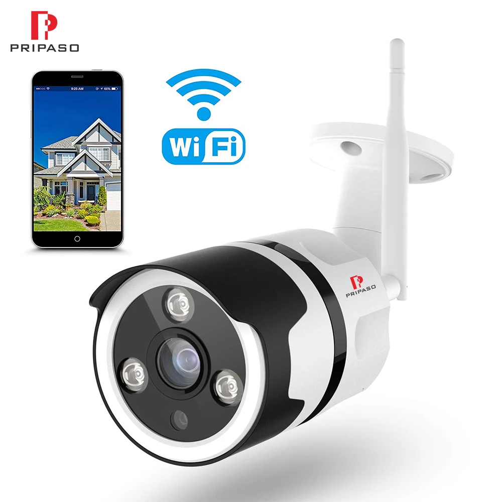 

Pripaso 720P IP Camera Outdoor WiFi Home Security Camera IP66 Waterproof Wireless Bullet Camera Motion Detection