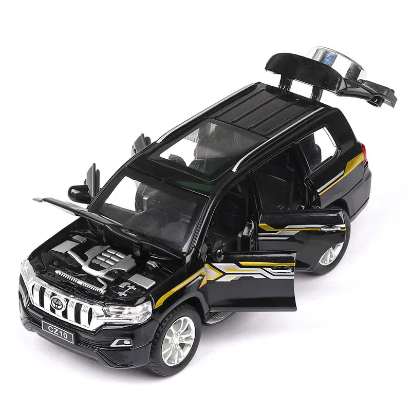 1/32 сплав 2019 Prado внедорожные автомобили игрушка 6 открывающихся дверей литой откат