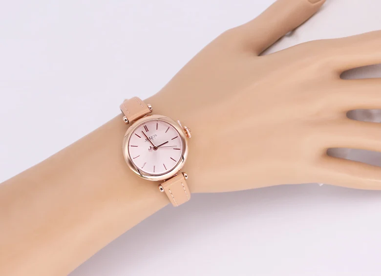 Новая мода леди женские часы Япония кварцевые часы Простой платье браслет кожа часы девушки подарок на день рождения Julius
