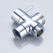 3 способа смеситель для душа переключающий хромированный латунный водоотделитель тройник адаптер клапан душевой сепаратор аксессуары для ванной комнаты