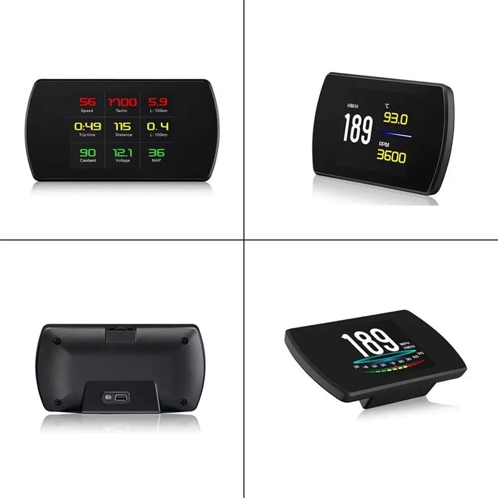 

P12 OBD Scanner Projector Head-Up Display With Mirror Projection Digital Car Speed Projector Digital Display OBD Analyzer