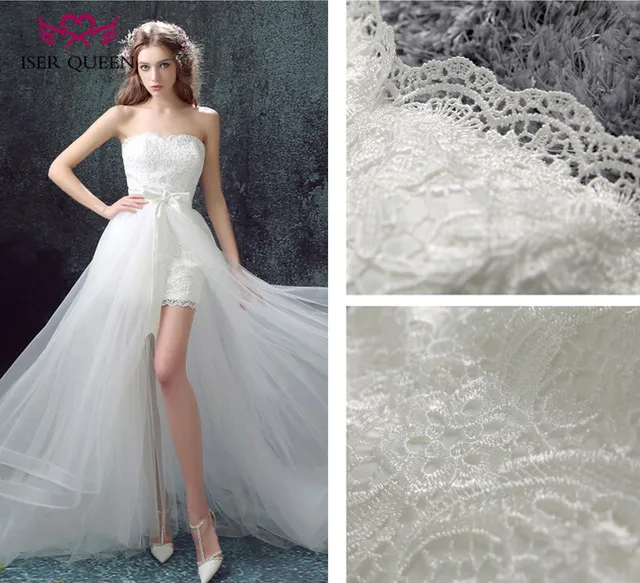 iser reina hombro moda de dos en una boda vestido 2019 de encaje