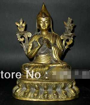 

free shipping Tibetan Gilded Bronze Buddha Statue