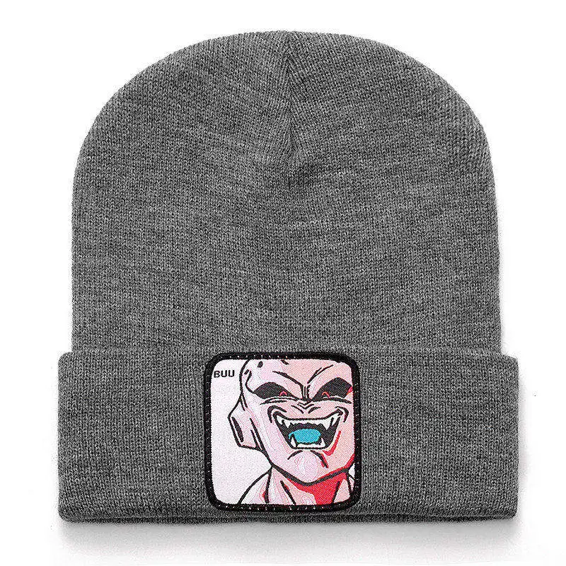 Anime Cartoon Dragon Ball Z Beanie High Quality Cotton Beanies for Men Women Warm Knitted Winter Hat Fashion Solid Unisex Cap mens winter hat skullies