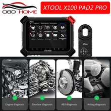 XTOOL X100 PAD2 Pro Профессиональный OBD2 автомобильный диагностический инструмент с ключом программист для VW 4th 5th иммобилайзер и регулировка одометра