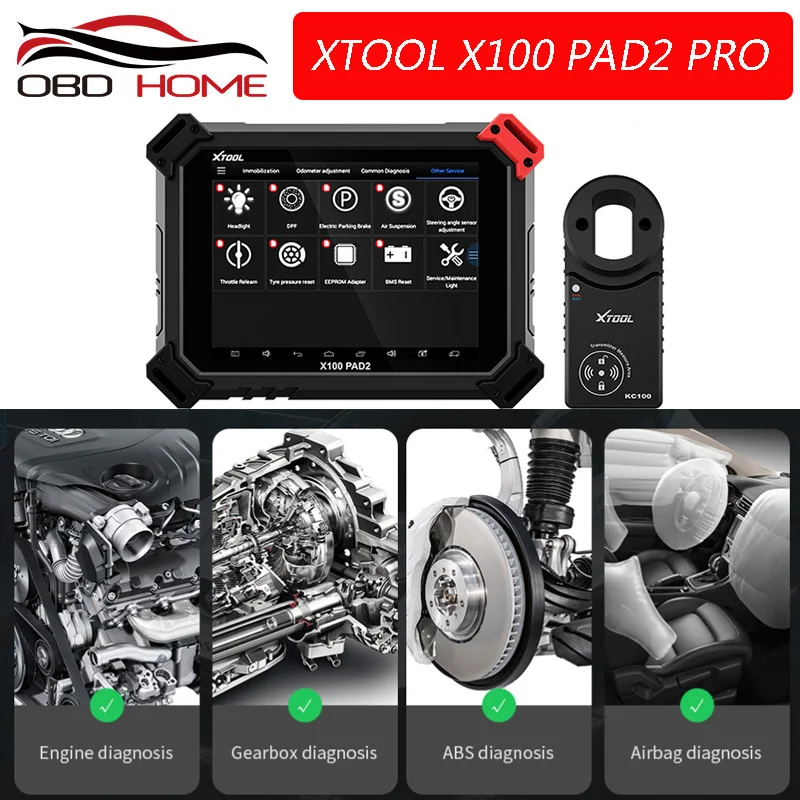 

XTOOL X100 PAD2 Pro Professional OBD2 Car Diagnostic Tool with key programmer For VW 4th 5th Immobilizer and Odometer adjustment