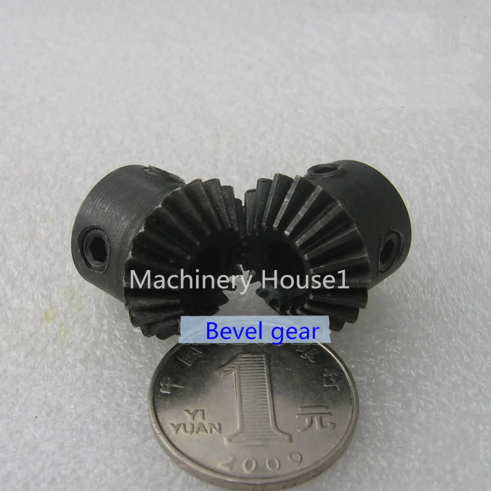 

Bevel Gear a pair 25T 1 Mod Modulus ratio 1:1 Bore 8mm 45# steel right angle rectangle for transmission parts Industry robot DIY