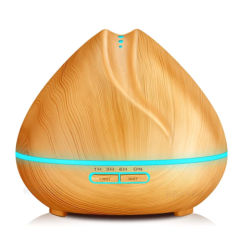 

Aroma Essential Oil Diffuser Ultrasonic Air Humidifier with Wood Grain 7 Color Changing LED Lights for Office Home Bedroom