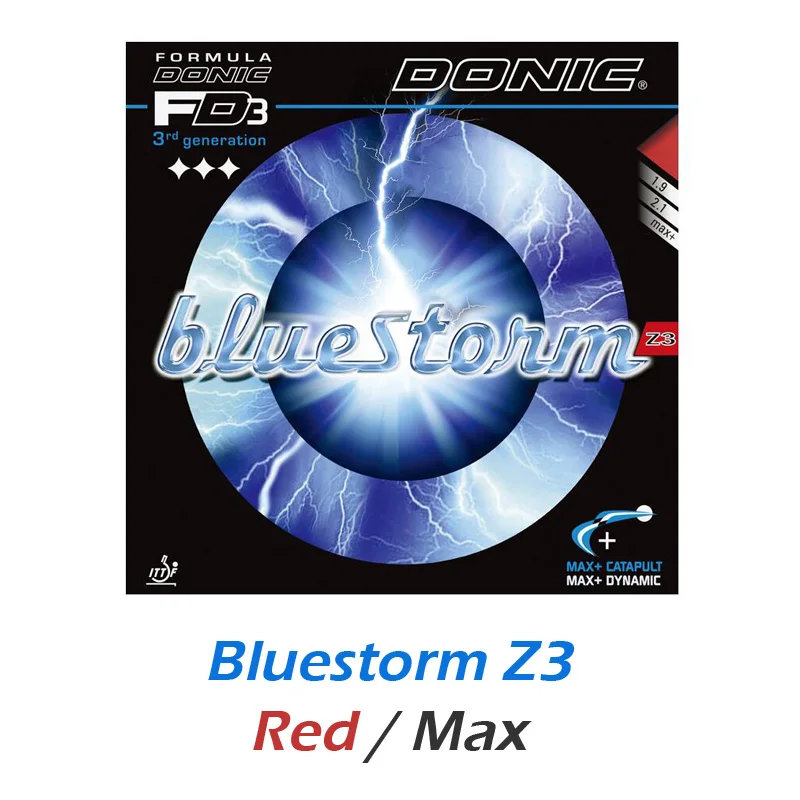 DONIC BLUESTORM(BlueStorm Z1/Z2/Z3) резиновая губка для настольного тенниса для пинг-понга Tenis De Mesa - Цвет: BLUESTORM Z3 Red