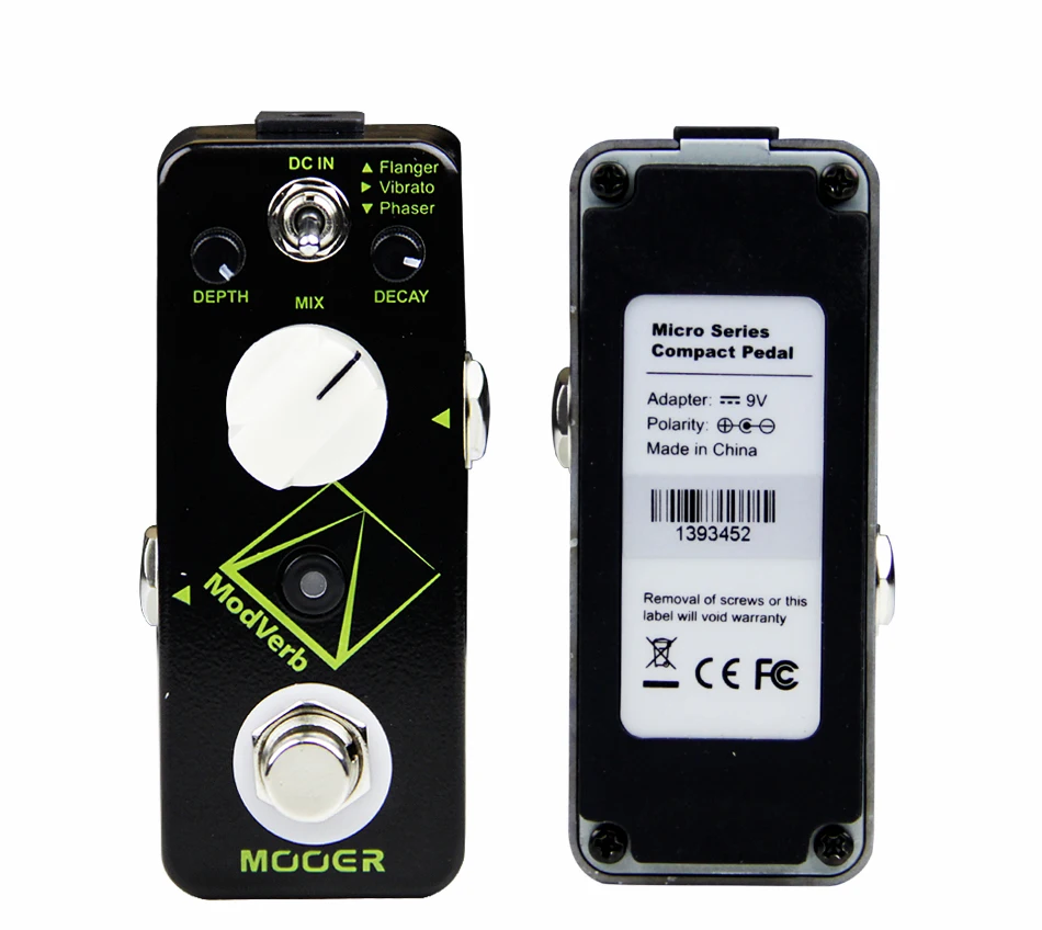 

Mooer Modverb High-quality Pristine Digital Reverb Guitar Effects Pedal with Flanger/Vibrato/Phaser Effect Guitar Accessories
