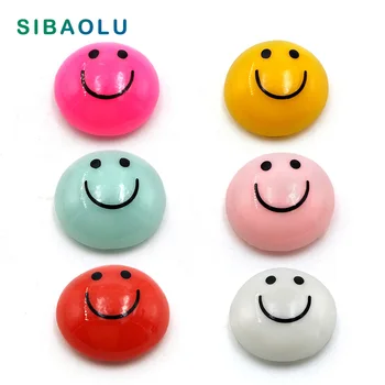 

6pcs Colorful Smile Face Fridge magnet cartoon People whiteboard Resin Refrigerator Magnets child Home DIY Decoration Acessories