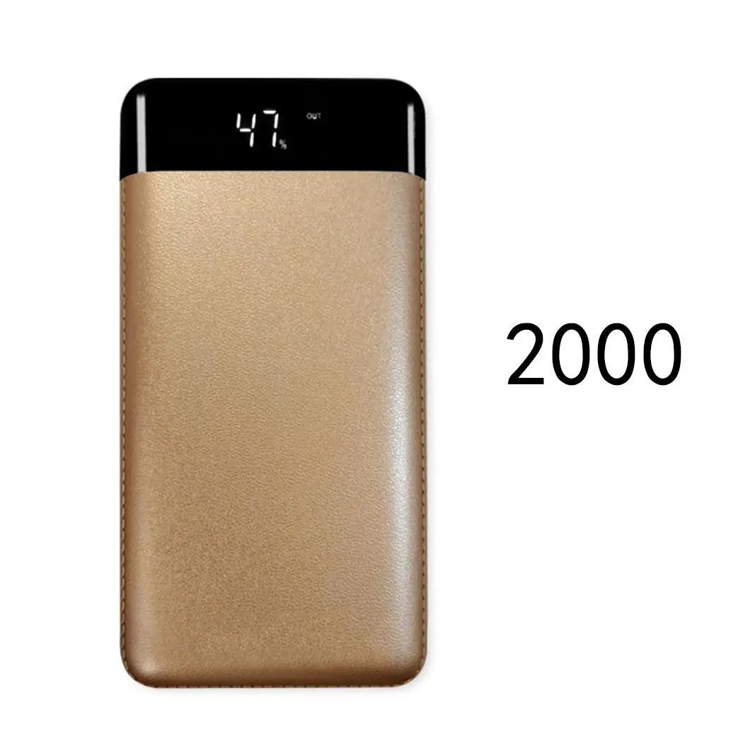 

Durable Portable Dual USB Power Bank Mobile Power -10C-60C With LED 5V/1A, 5V/2.1A Flashlight Micro 5V/1A