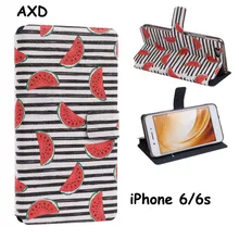 

For iPhone 6 Case iPhone 6S Cover Flip Stand Leather Wallet Case For iPhone 6s Simple Solid Color Cases Fashion Back Cover Capa