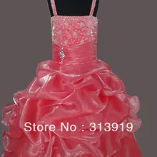 ; Новинка года; стильное Пышное Платье для девочек; Длинные Реальные фотографии; Платья с цветочным узором для девочек