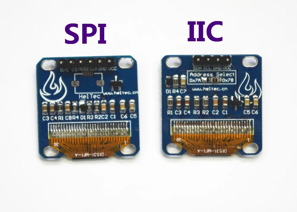 Высокое качество 0.96 дюйма SPI OLED модуль желто-синий 12864/3.3 В-5 В для Arduino 51 MSP420 STIM32 SCR(HTDS-DS96