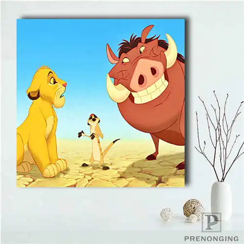 Пользовательские the_lion_king(2) плакат Печатный постер ткань настенное искусство картины для декора гостиной#19-01-12-13-18 - Цвет: Square Poster