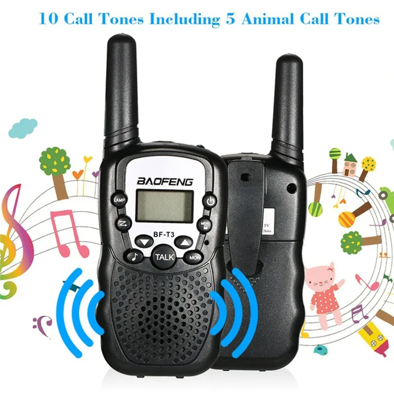baofeng BF-T3 BF T3 BFT3 cb комплект мини детская рация для детей 2 шт автомобильная портативная рации ham радиостанция трансивер baufeng двухдиновая магнитола радиостанции boafeng uhf телефон walki talki радиолюбитель