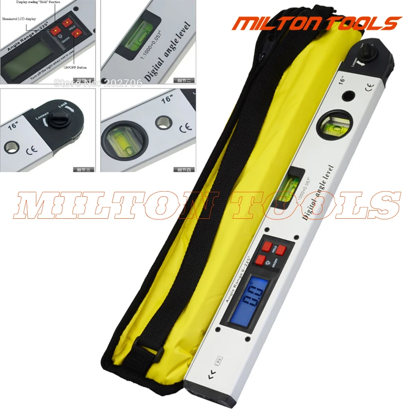 

400mm 16inch Digital Protractor Digital angle level leveling inclinometer goniometer digital Angle Finder