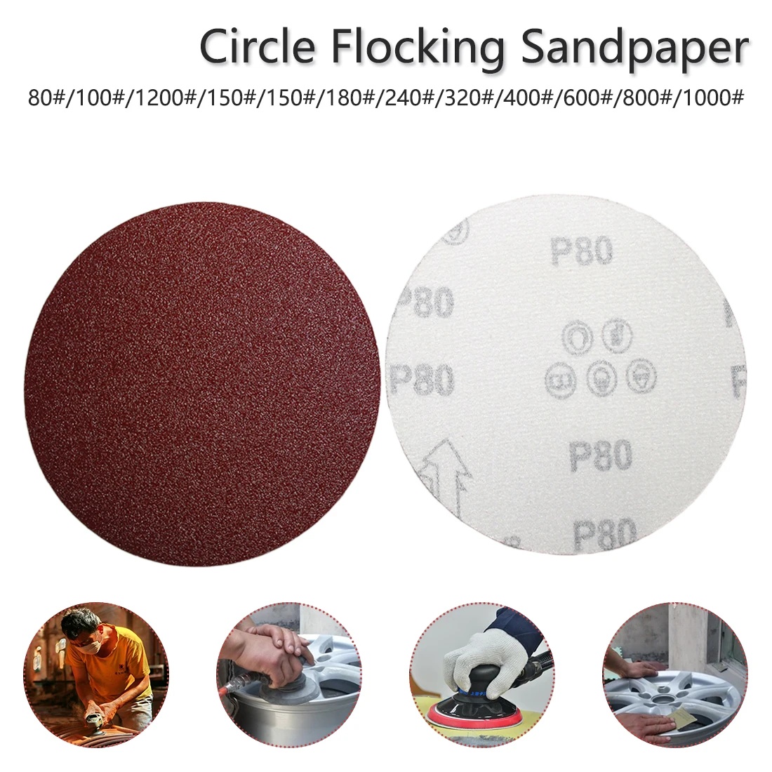 Low Price 5pcs 125 mm Round sandpaper Disk Sand Sheets Grit 80-1000 Hook Loop Sanding Disc for Sander Grits red Polishing Discs Low Price 5pcs 125 mm Round sandpaper Disk Sand Sheets Grit 80-1000 Hook Loop Sanding Disc for Sander Grits red Polishing Discs