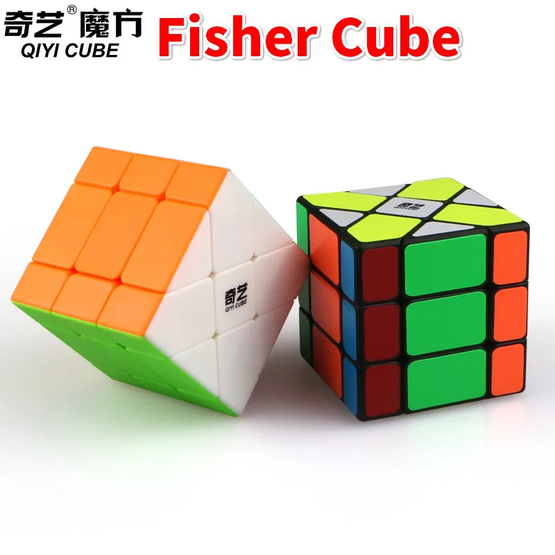 Qiyi Фишер куб головоломка 3x3 странно-shape форме, благодаря чему создается ощущение невесомости с магическим кубом, Cubo Magico, Обучающие Развивающие игрушки для детей, цветной или черный
