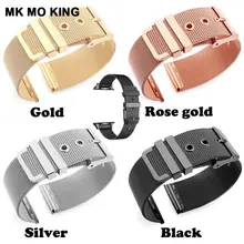 Миланский ремешок из нержавеющей стали для браслета, для женщин, для iphone, для мужчин, x, для Apple watch, ремешок с петлей, iwatch 42 мм, 44 мм, 38 мм, serise 2, 3, 4