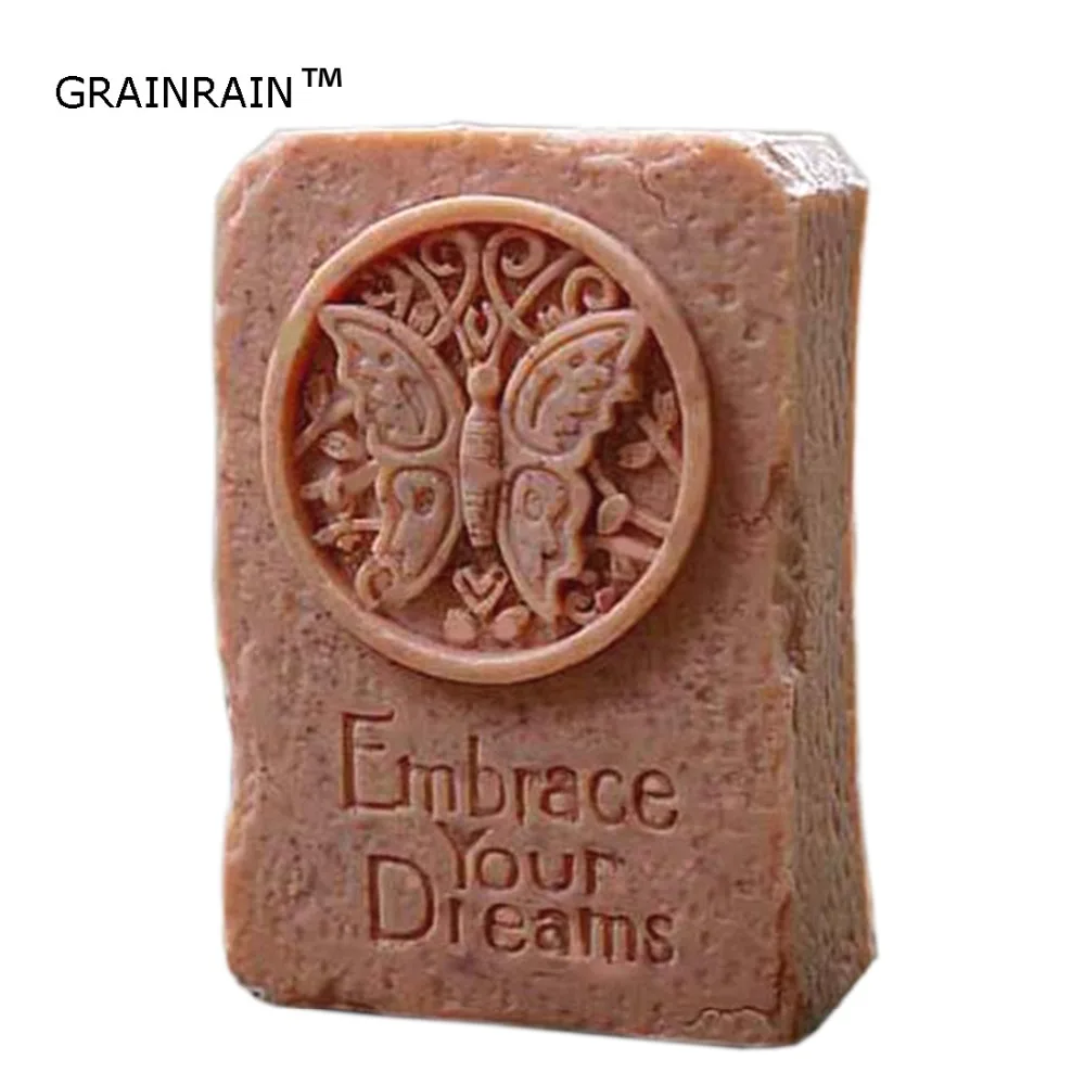 

Grainrain Soap Mold Soap making Tools Diy Craft Candle Mould Silicone Molds Butterfly 133