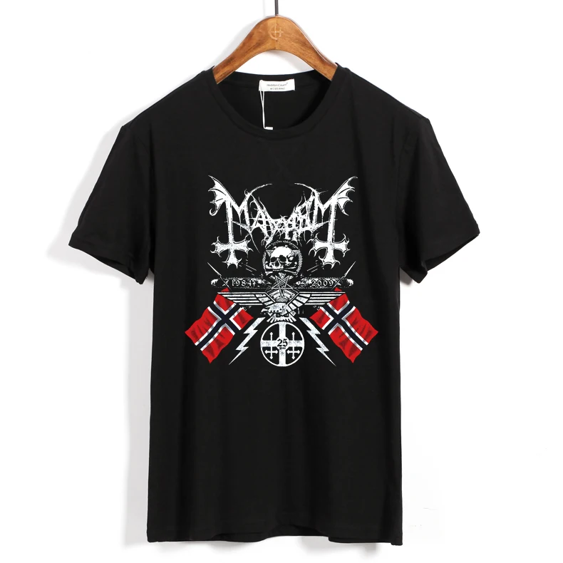 7 дизайнов норвежская группа Mayhem Camiseta рок брендовая рубашка 3D череп фитнес Hardrock тяжелый черный металл хлопок Панк Смерти