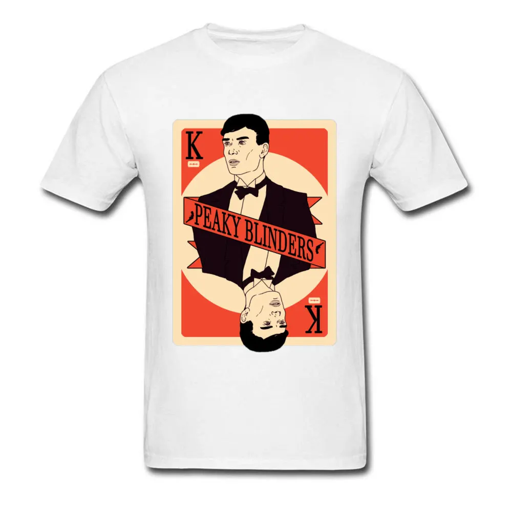 peaky Tshirts Fashionable Short Sleeve Gift Pure Cotton Round Neck Men Tops Tees Summer Tops T Shirt Summer/Autumn peaky white