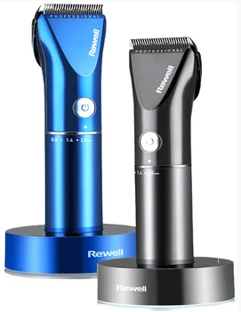 

professional hair clipper rechargeable trimmer lithium battery Titanium alloy blade cutter adjustable comb Fine-tuning 100-240V