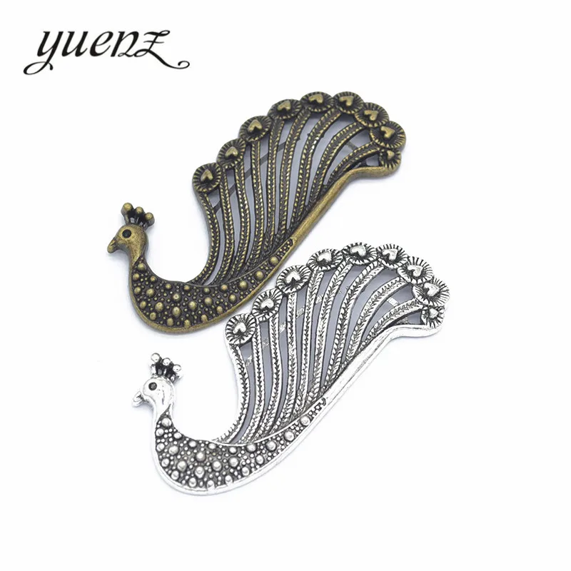 Peacock Pendant Jewelry Making Southern Charm Peacock Silver