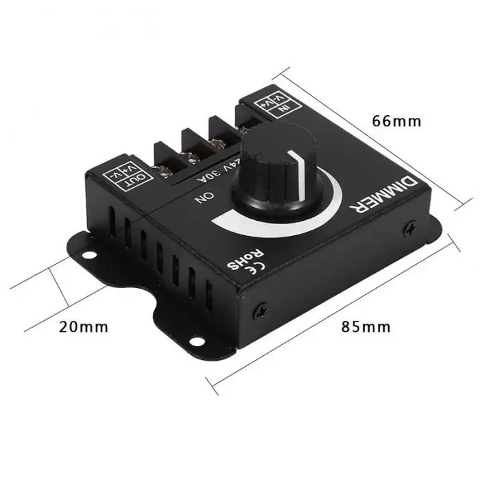 12 V-12 V 30A металла светодиодный диммер контроллер руководство Управление для полосы света-M25