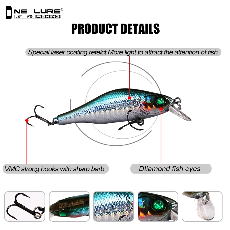 1 шт. рыболовная искусственная приманка 70 мм 8 г|fishing lure|floating lureslures china |
