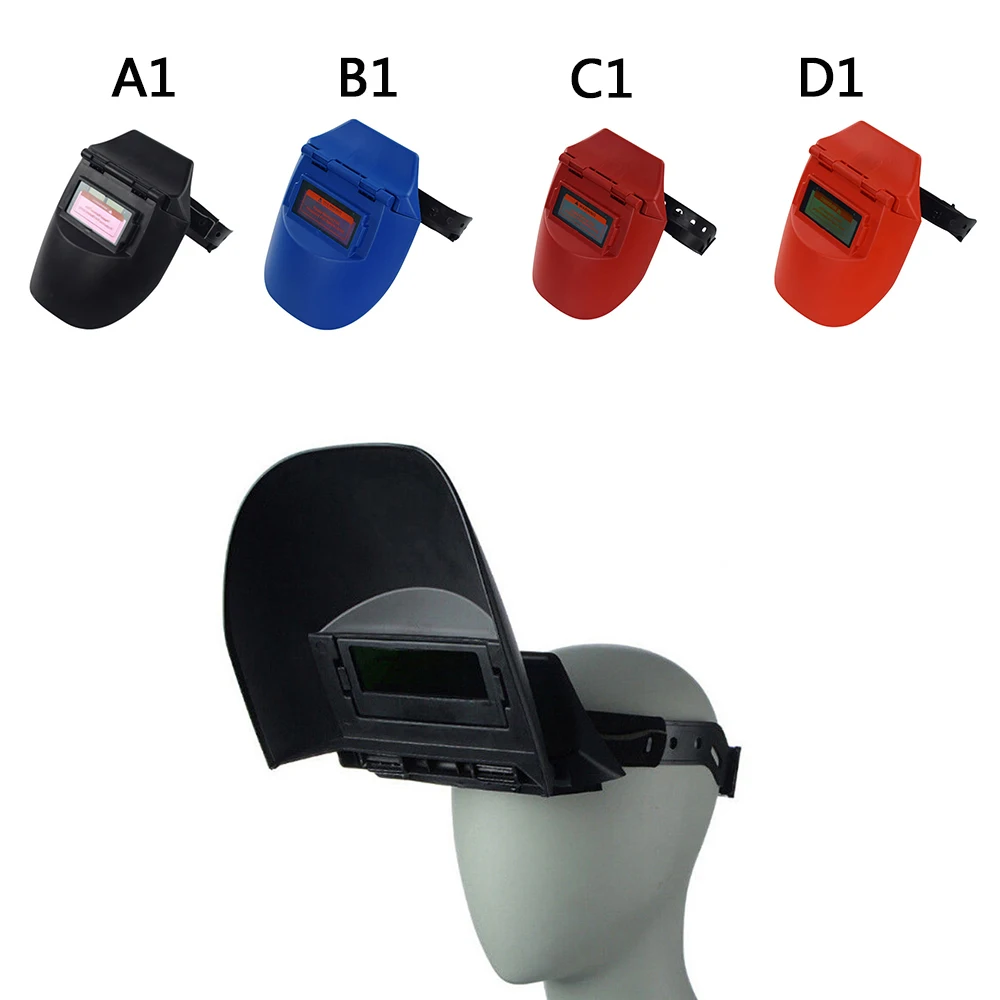 101F01 Портативная Солнечная Автоматическая фотоэлектрическая Сварочная маска плоский флип-топ полушлем Аргон дуговой сварочный шлем